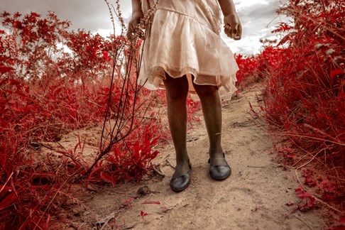 Girl with plastic shoes “Broken Earth”