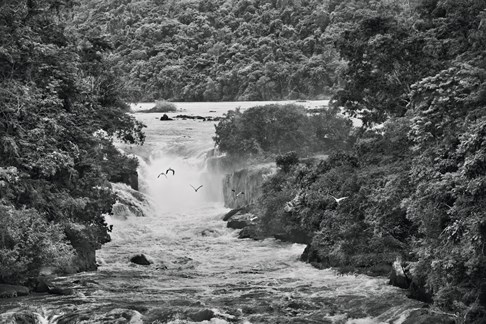  Waterfall on the Erepecuru River (also called the Paru de Oeste River),Zo‘é Indigenous Territory, state of Pará, 2009