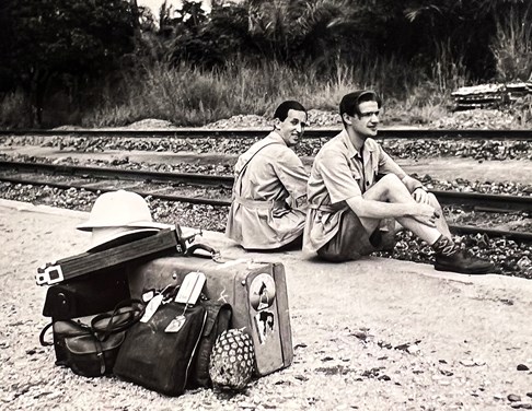  Svante Löfgren och Lennart Nilsson, dåvarande Belgiska Kongo 1948